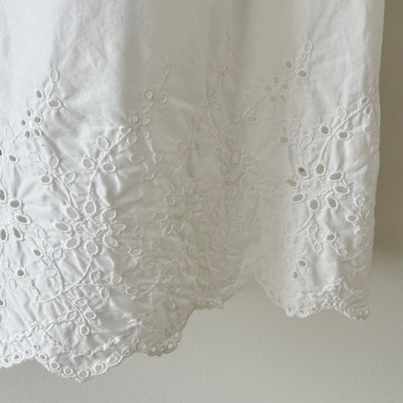 Uniqlo White Cotton Eyelet Midi Skirt - Picture 6 of 16